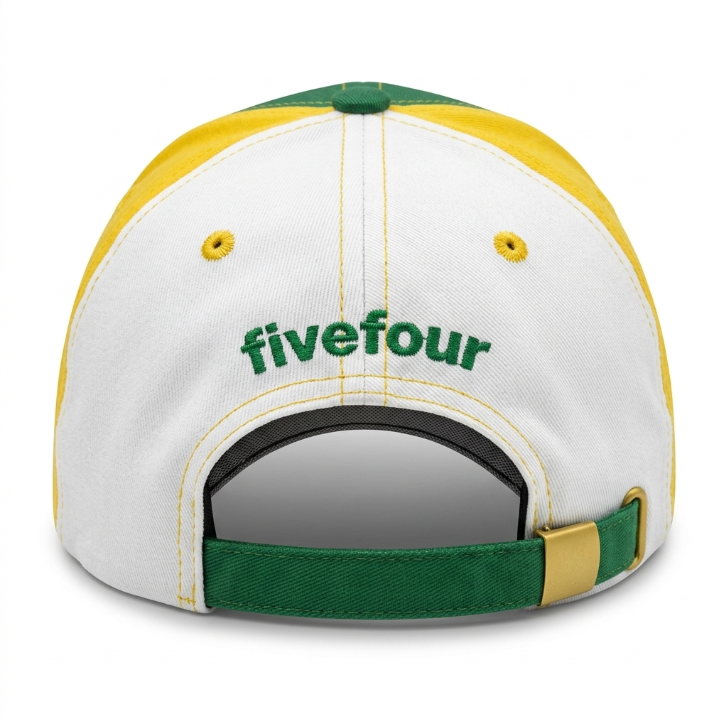 Five Four Green & Yellow Snapback Cap
