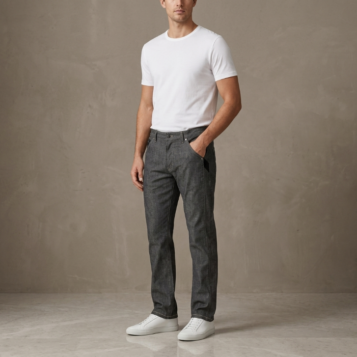 Five Four Gray Straight-Leg Jeans