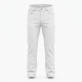 Uniqlo UJ White Slim Fit Straight Leg Denim Jeans