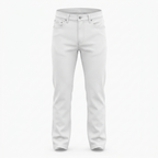 Uniqlo UJ White Slim Fit Straight Leg Denim Jeans