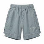 IH NOM UH NIT Light Blue Layered Nylon Shorts Size S