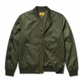 Five Four x Poggy The Man Olive Green Star Sleeve Bomber Jacket