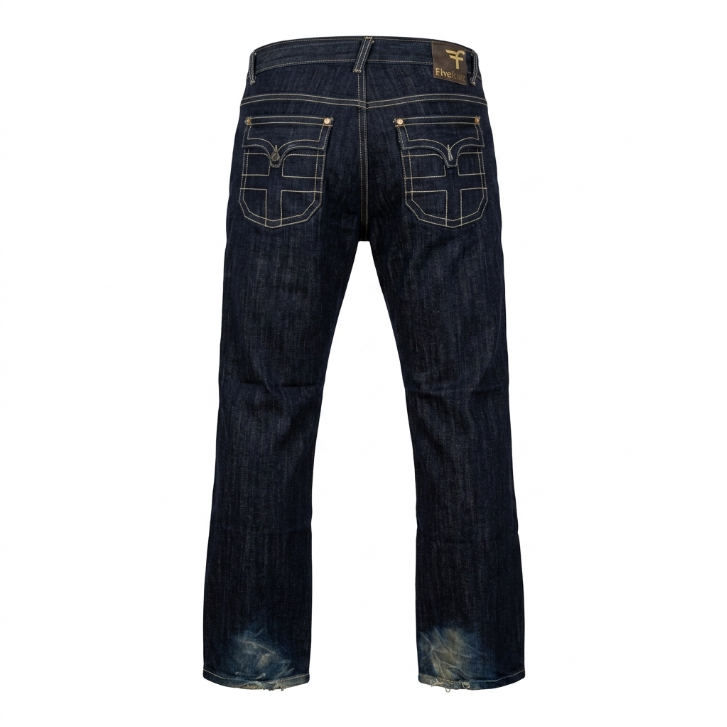 Five Four Enjeaneering Dark Raw Denim Jeans