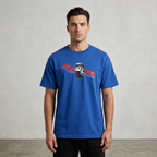 Five Four Arcade Game Cabinet Graphic T-Shirt Blue