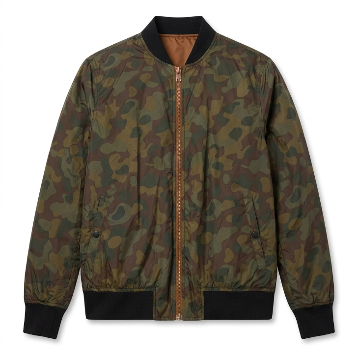 Five Four Camo Reversible Bomber Jacket