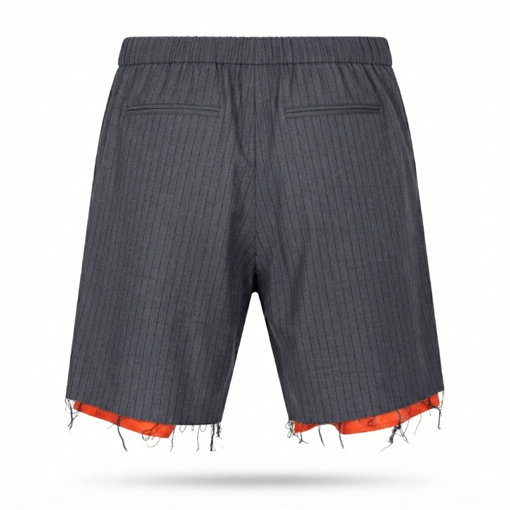 Five Four NK Wooster Gray Pinstripe Shorts