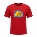 Five Four Comic Bubble Graphic T-Shirt Red