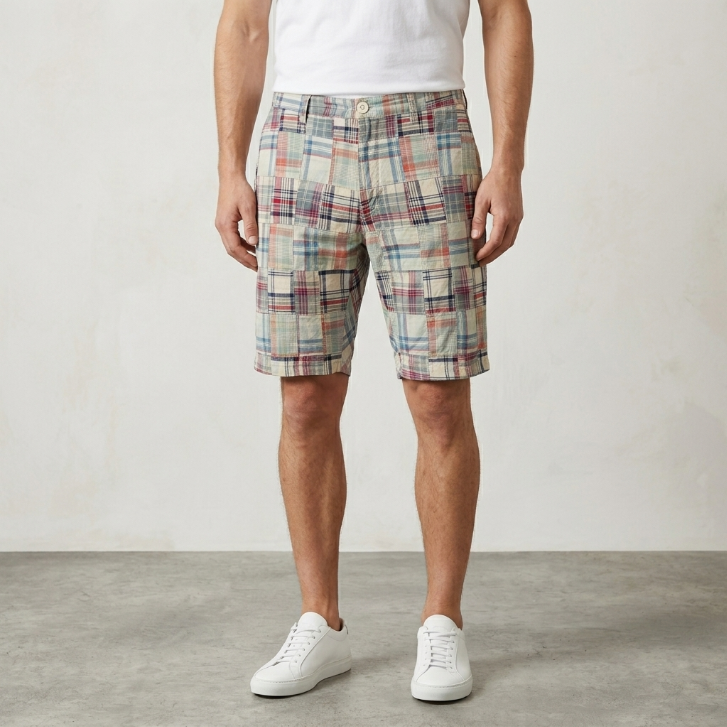 Five Four Plaid Cargo Shorts