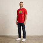 Five Four Comic Bubble Logo Graphic T-Shirt Red