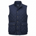 H&M Diamond Quilted Utility Vest Dark Navy