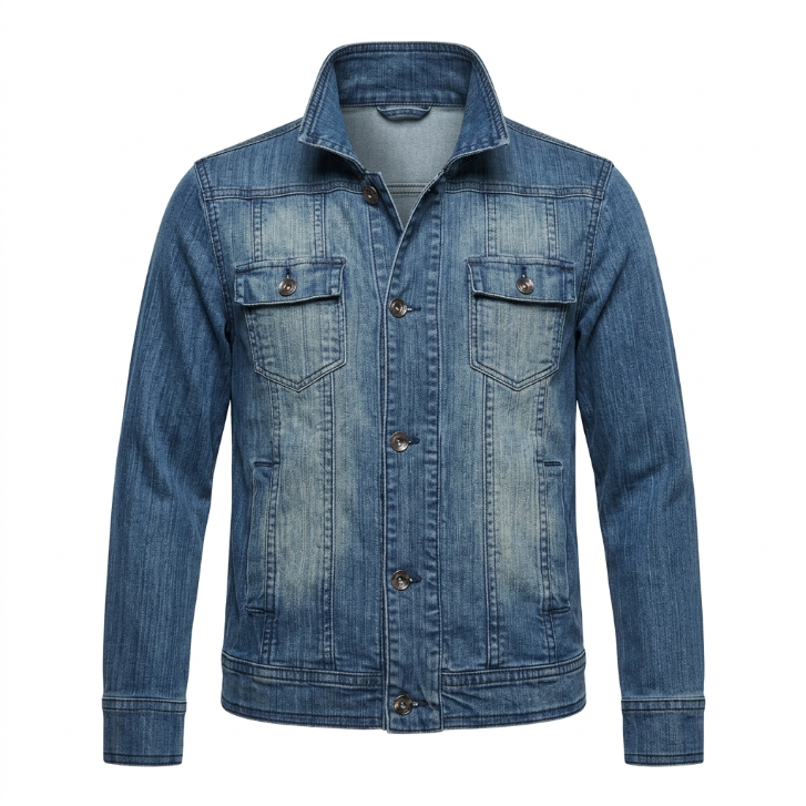 Five Four Medium Wash Denim Trucker Jacket