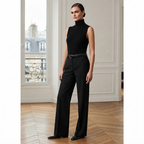 Theory Black Tailored Flared Trousers Size 4