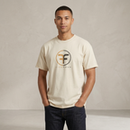 Five Four Split Circle Logo Graphic T-Shirt Cream