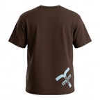 Five Four Abstract Logo Graphic T-Shirt Brown