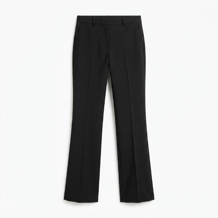 Theory Black Tailored Flared Trousers Size 4
