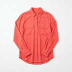 Equipment Femme Coral Pink Silk Long Sleeve Button Down Shirt Size XS