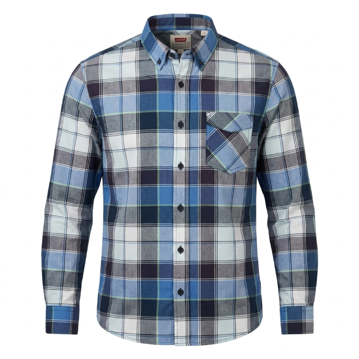 Levi's Plaid Button-Down Shirt - Blue Multi Plaid