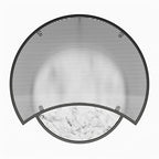 Mr. Kate Moon Phases Nesting Coffee Tables, White Faux Marble/Glass