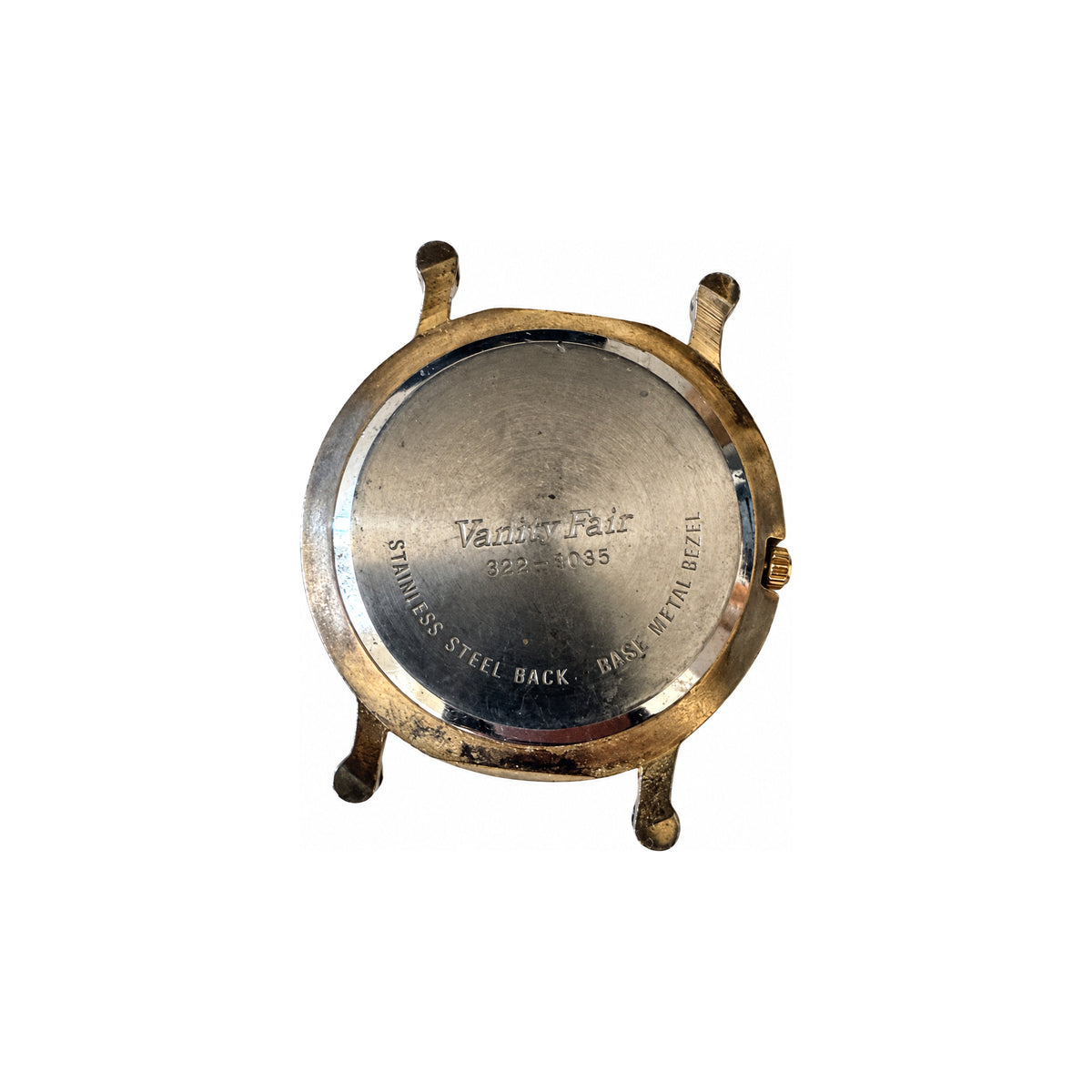 Vintage Vanity Fair Gruen Quartz Black Dial Watch - Requires a Battery