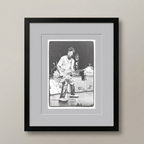 Brian Setzer "Stray Cats" — Michael Farr (attributed) — Framed Print (RC16659)