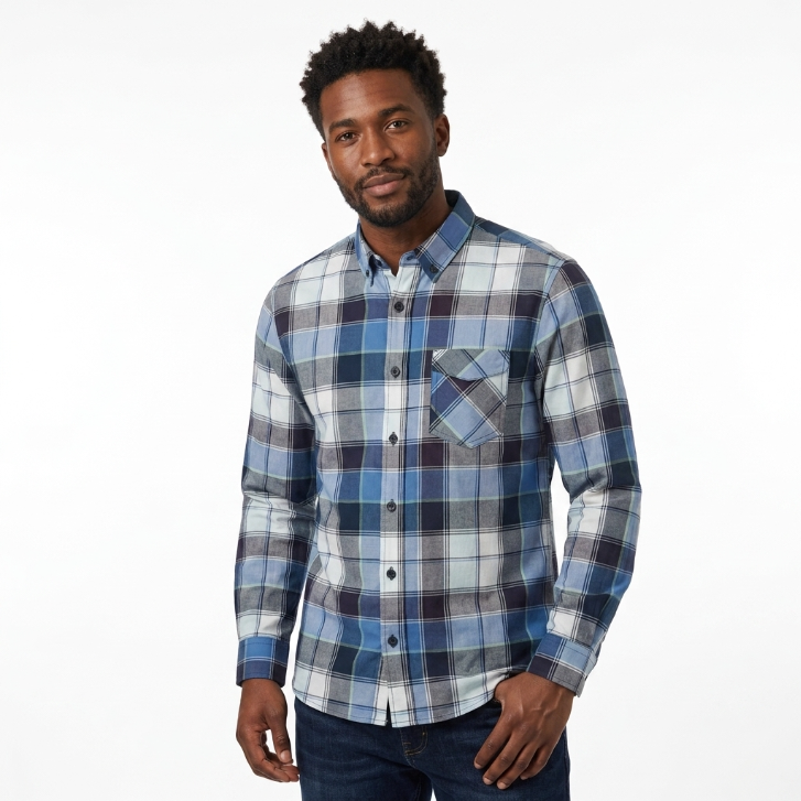 Levi's Plaid Button-Down Shirt - Blue Multi Plaid