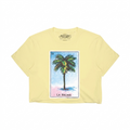 Light Blue Cloud Wash Tee with La Palma Card Print