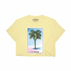 Light Blue Cloud Wash Tee with La Palma Card Print