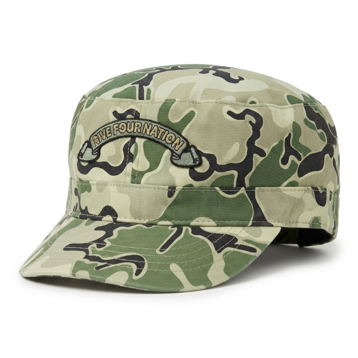 Five Four Nation Green Camo Cap