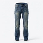 Title Five Four Original Straight Medium Wash Distressed Jeans