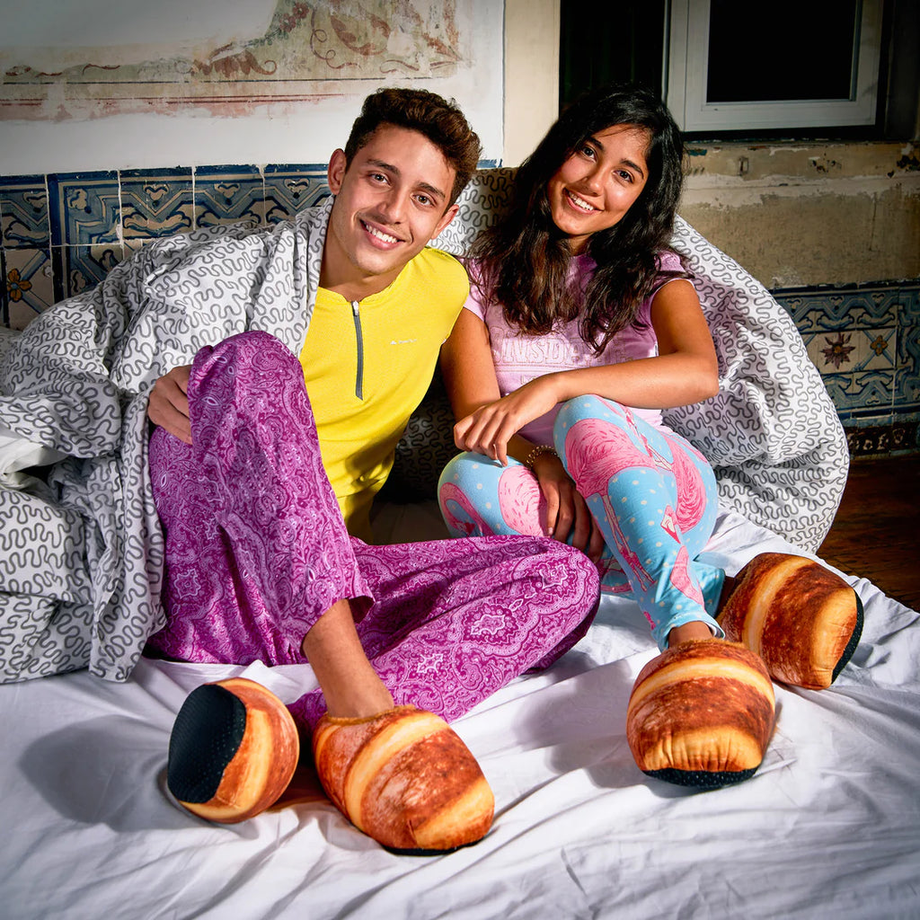 Coddies Bread Loafers Plush Novelty Slippers
