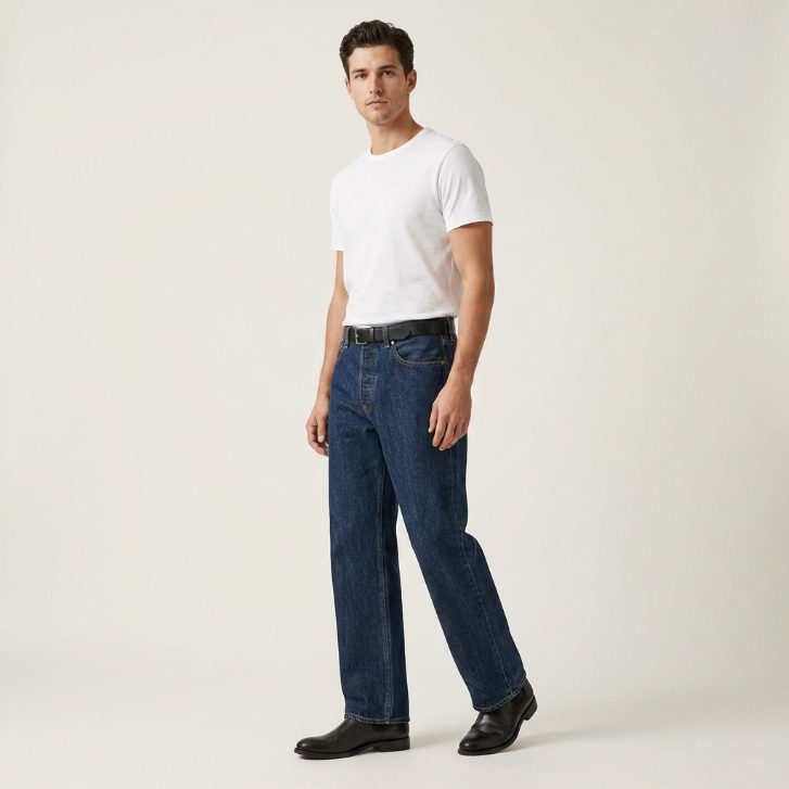 Helmut Lang Dark Wash Straight Leg Jeans