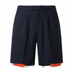 Five Four Nick Wooster Gray Pinstripe Shorts