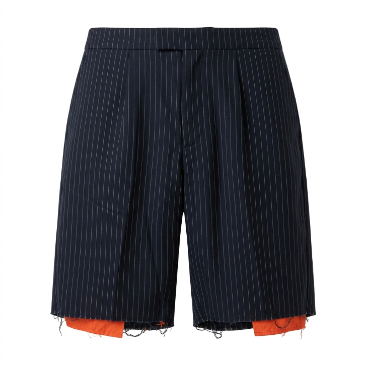 Five Four Nick Wooster Gray Pinstripe Shorts