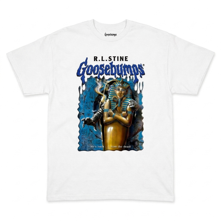 Goosebumps Return of the Mummy T-Shirt - White - Officially Licensed R.L. Stine Graphic Tee