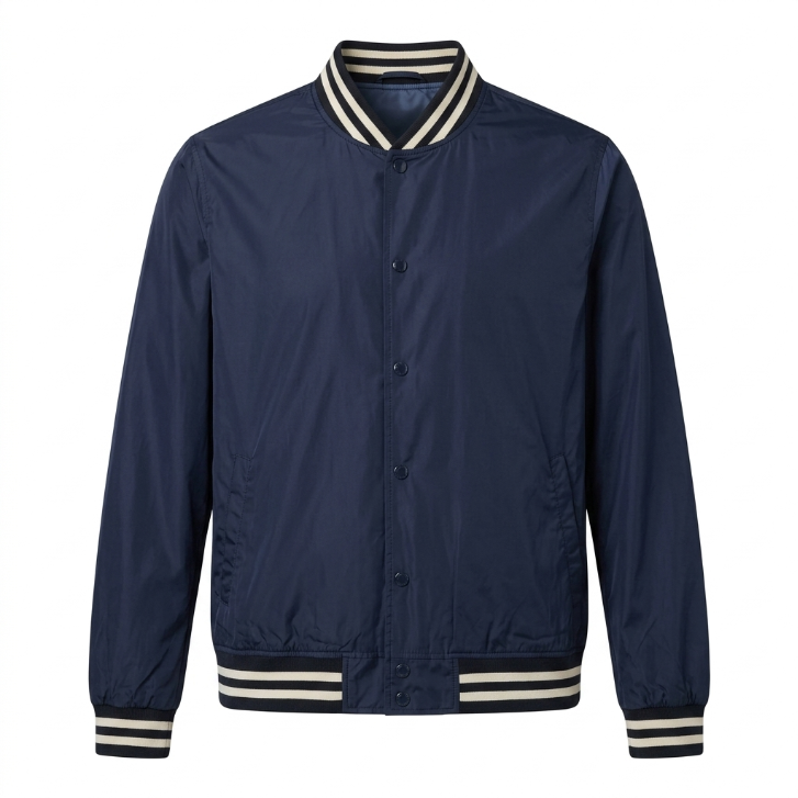 Five Four Navy Alex Varsity Jacket