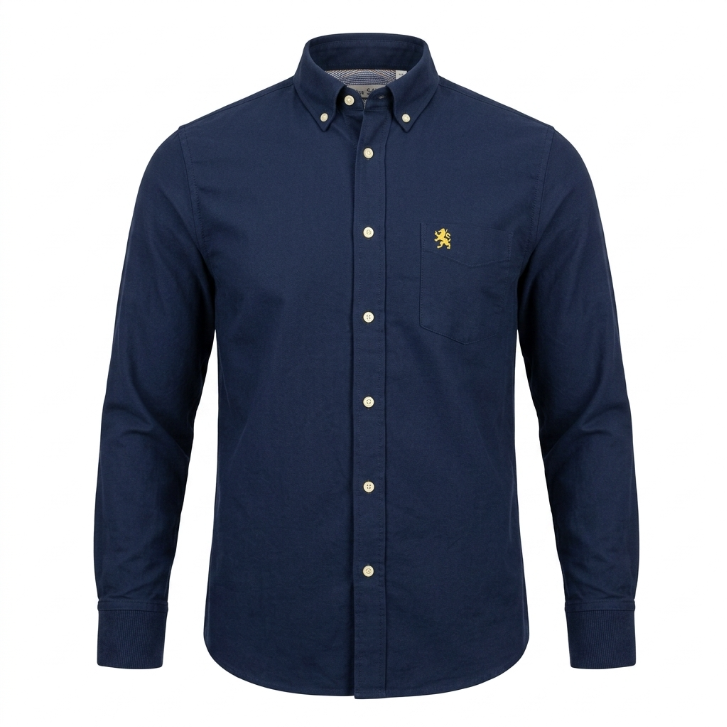 Five Four x Mark McNairy Solid Navy Shirt