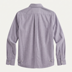 Five Four Lavender End-On-End Oxford Long Sleeve Shirt - Light Purple / Size Large