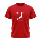 Five Four Japan Map "Tokyo" Graphic T-Shirt Red