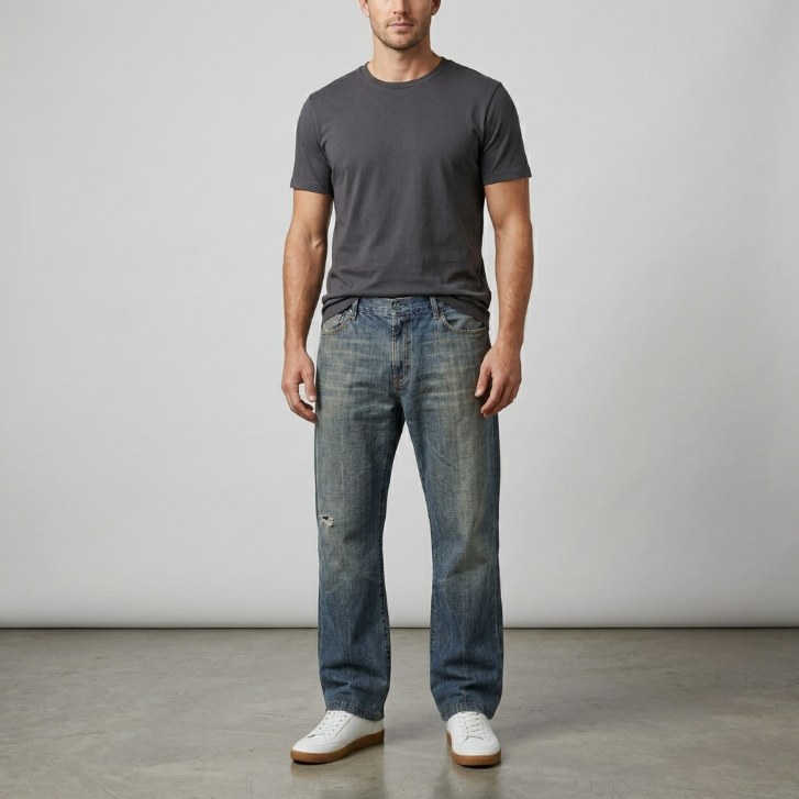 7 For All Mankind by Jerome Dahan Distressed Bootcut Jeans