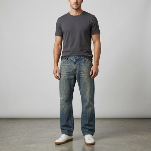 7 For All Mankind by Jerome Dahan Distressed Bootcut Jeans