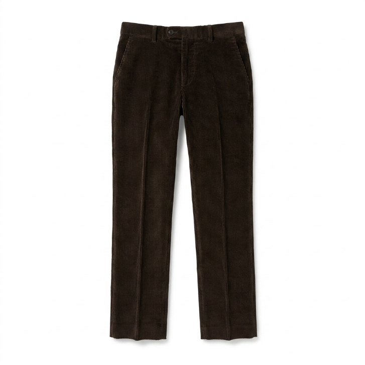 Barneys New York Size 33 Dark Brown Corduroy Trousers ME