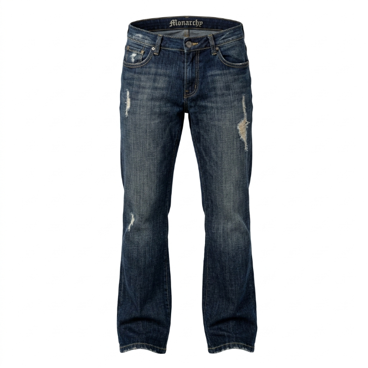 Monarchy Jeans Distressed Bootcut Denim