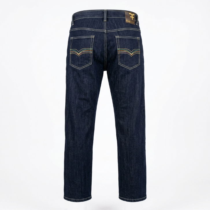 Five Four Enjeeneering Dark Wash Straight Leg Jeans