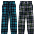 Mad Dog Boy's 2-Pack Plaid Pajama Pants + Slipper Socks