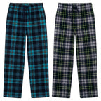 Mad Dog Boy's 2-Pack Plaid Pajama Pants + Slipper Socks