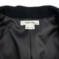 Helmut Lang Black Open Front Ribbed Waist Jacket Blazer Size 6