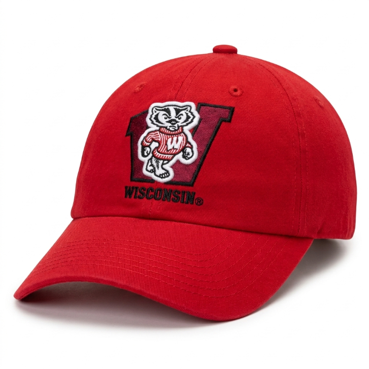 Wisconsin Badgers Red Collegiate Cap
