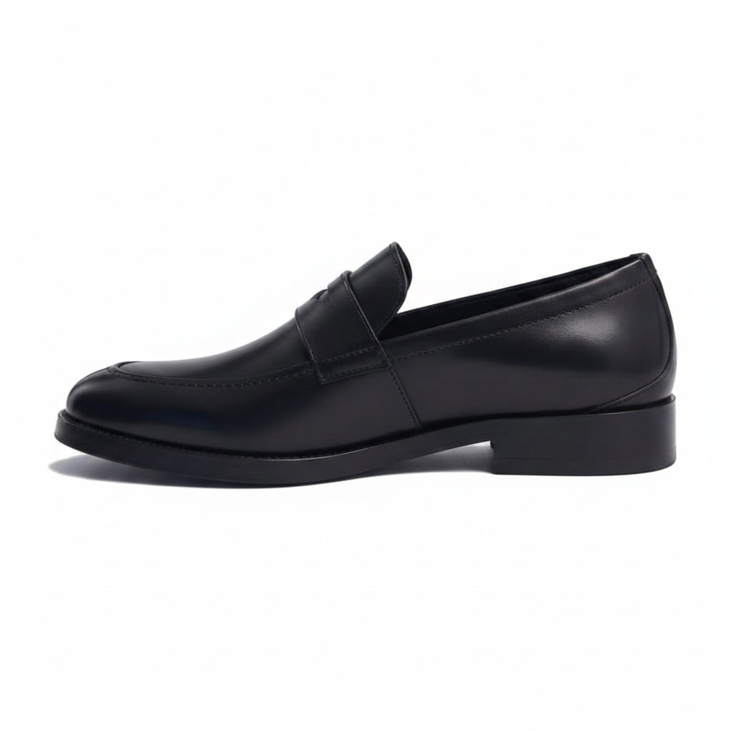 New Republic Men's Allen Leather Penny Loafer - Black