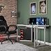 NTense Quest Gaming Desk with CPU Stand, White