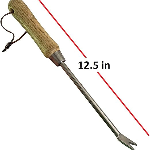 Garden Guru Stainless Steel Dandelion Weeder Tool – Ergonomic Root Puller for Lawn & Garden Weed Removal